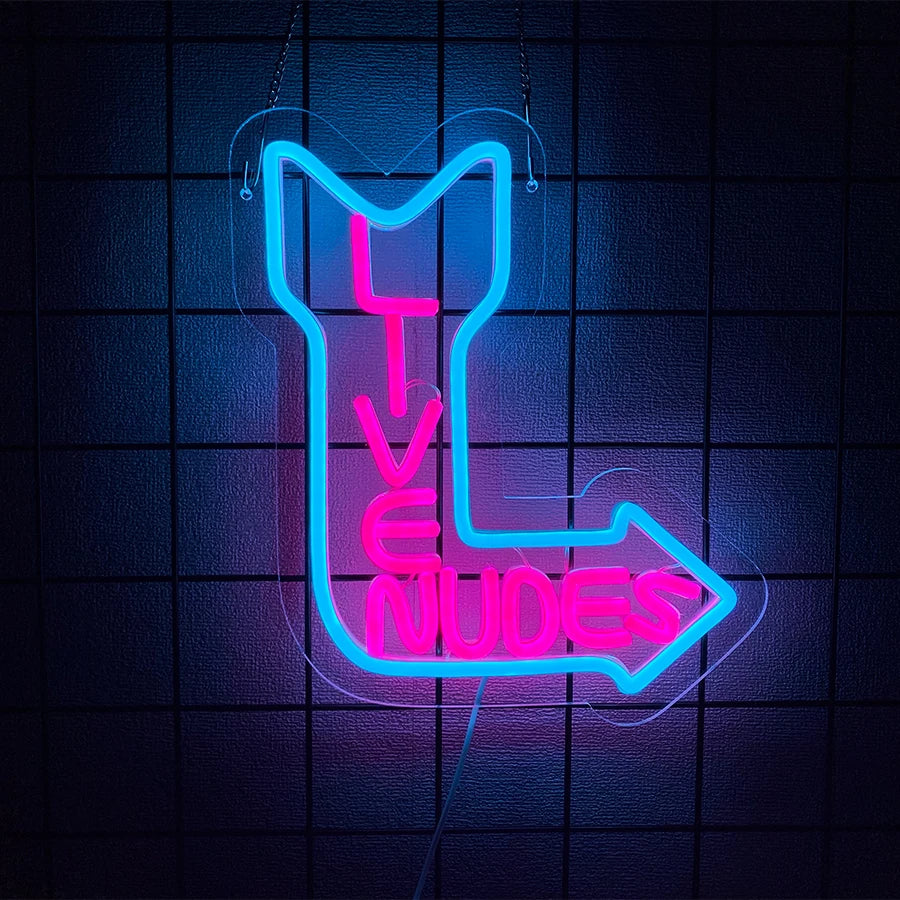 ‘ Live Nudes’ Sign