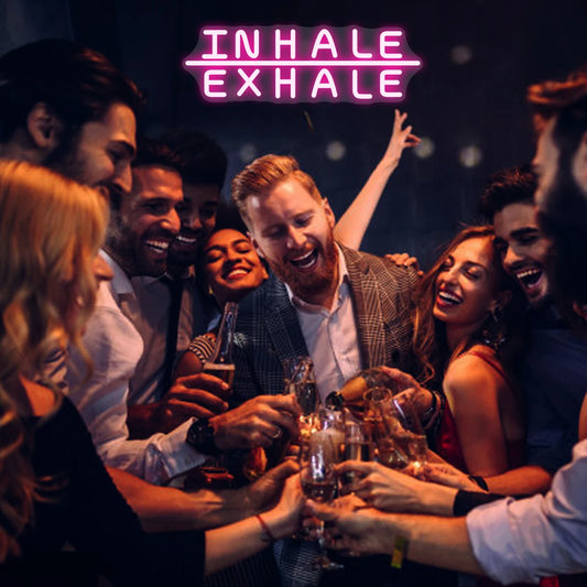 'INHALE EXHALE' Sign