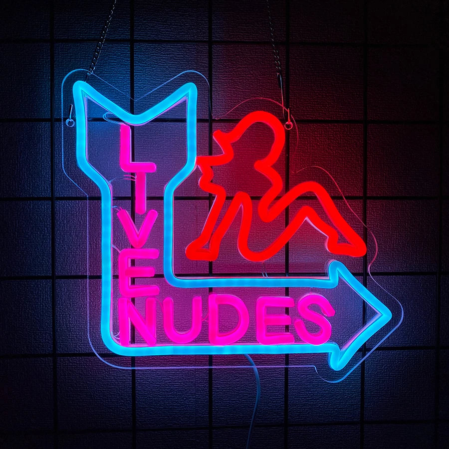 ‘ Live Nudes’ Sign