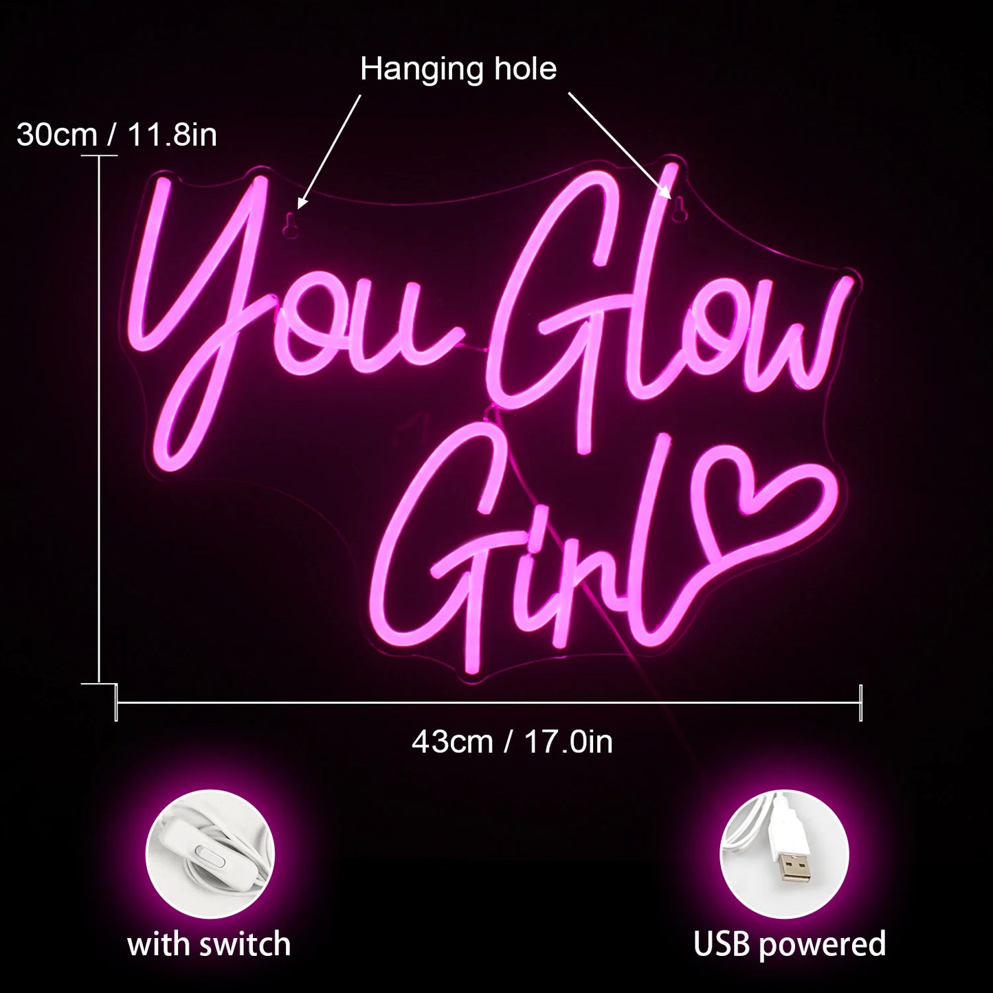 ‘You Glow Girl’ Sign