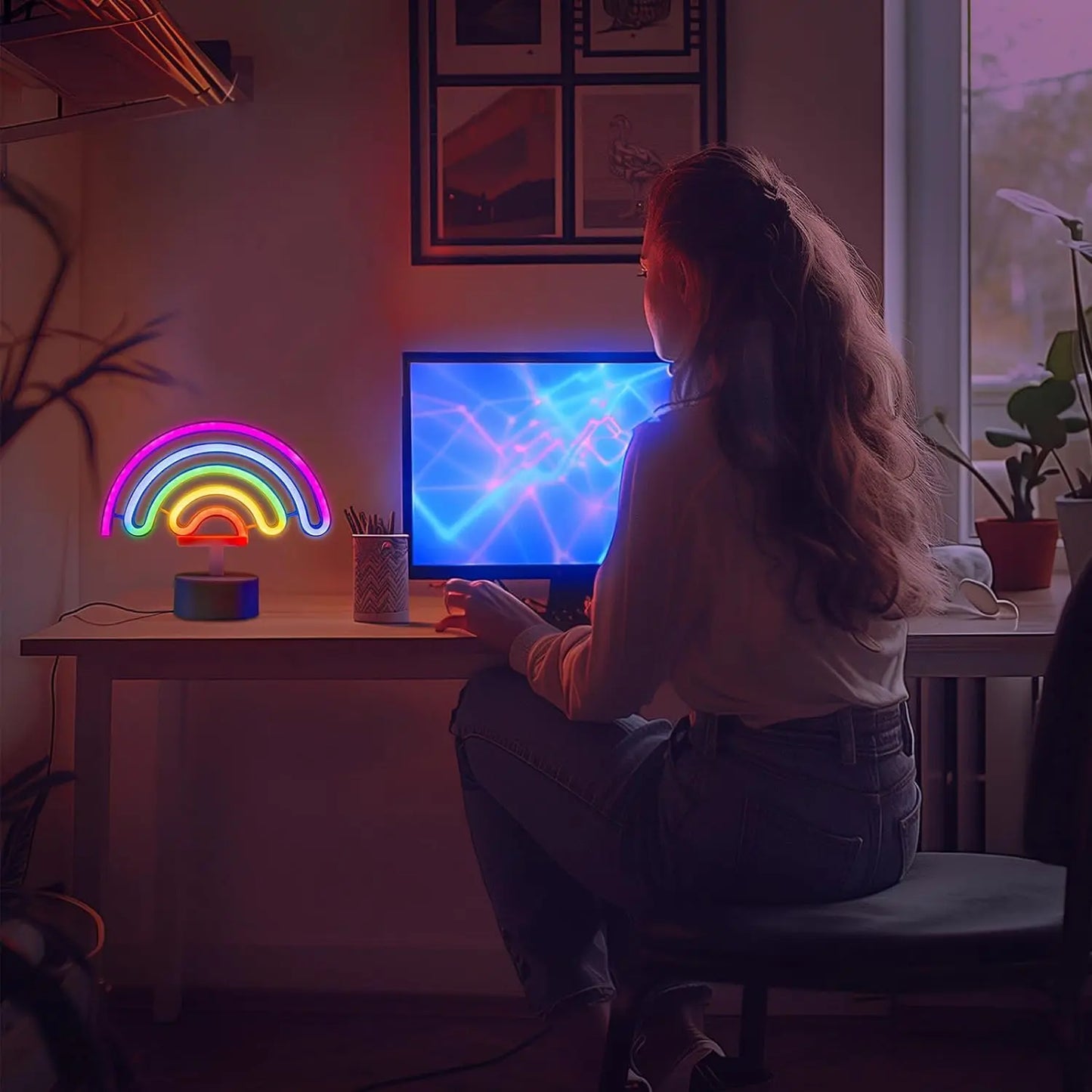 'Rainbow-Shaped' Sign