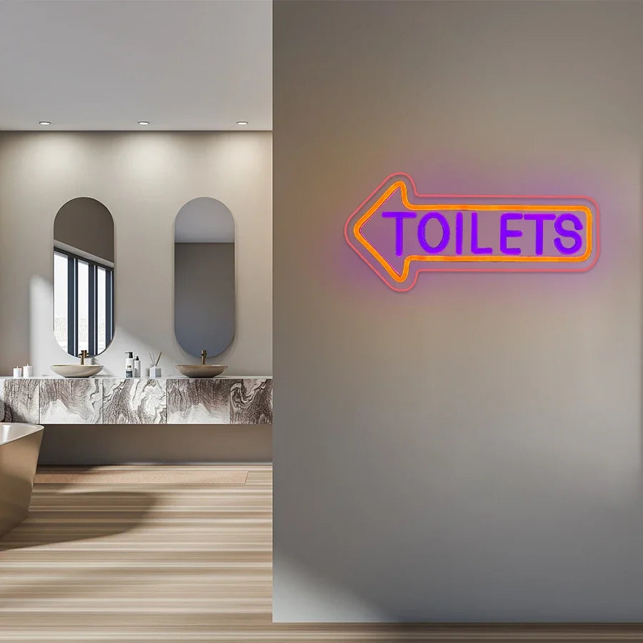 'Toilets' Sign
