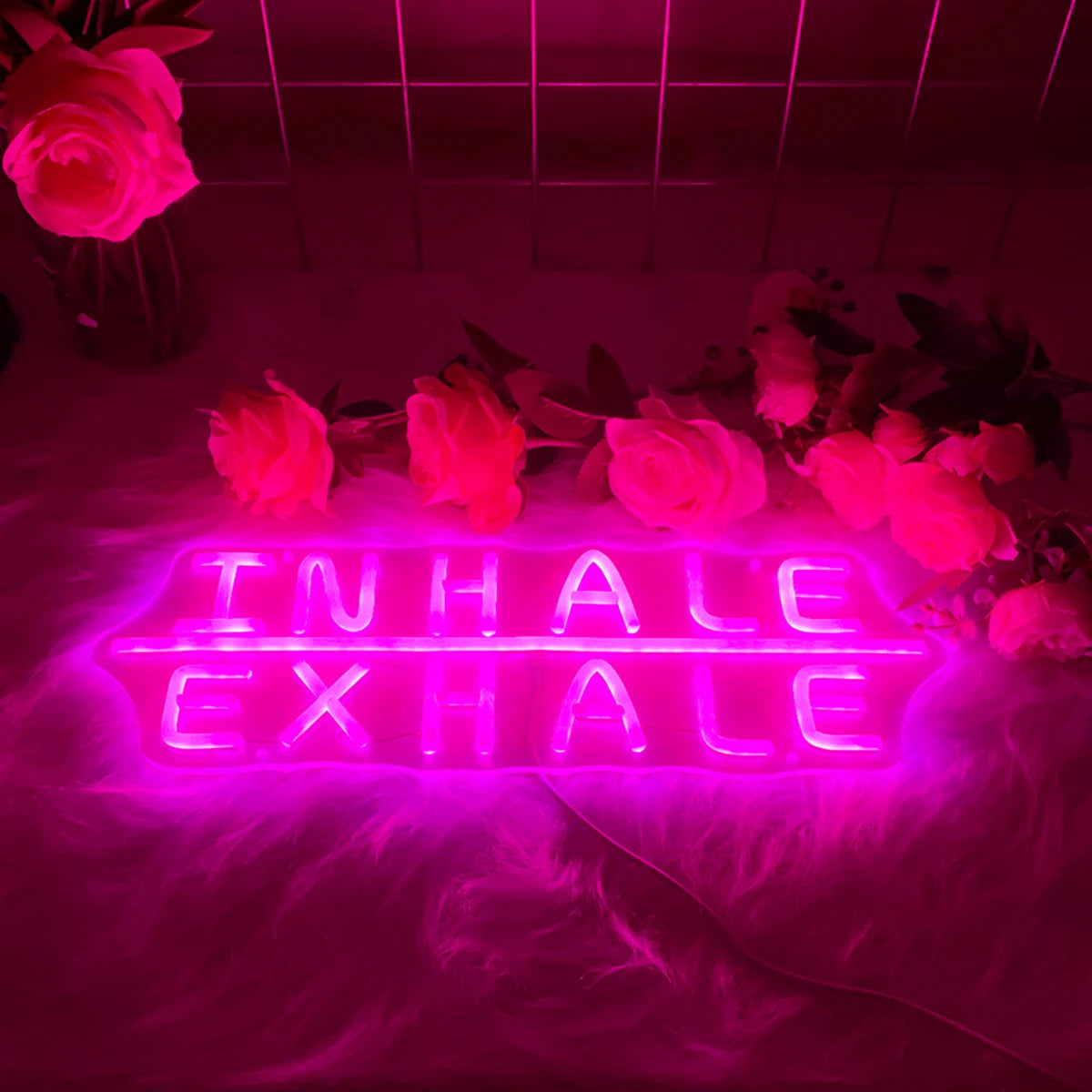 'INHALE EXHALE' Sign