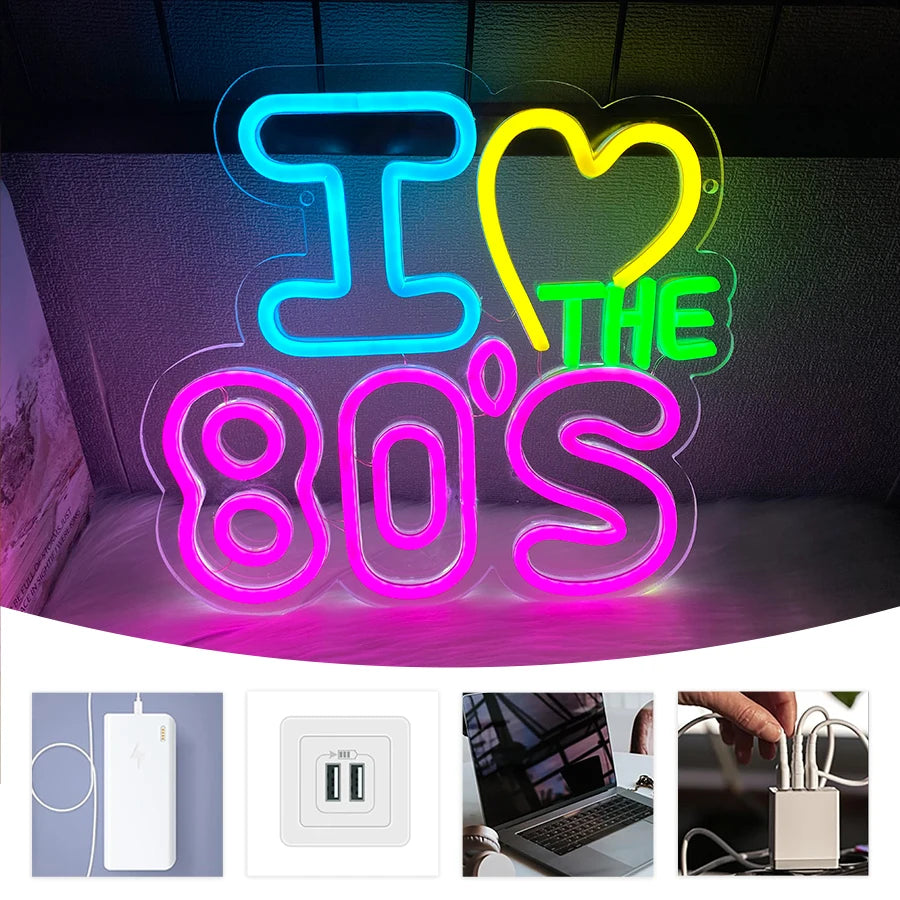 ‘I Love The 80'S’ Sign