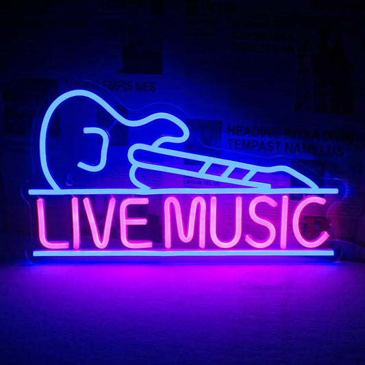 ‘Live Music’ Sign