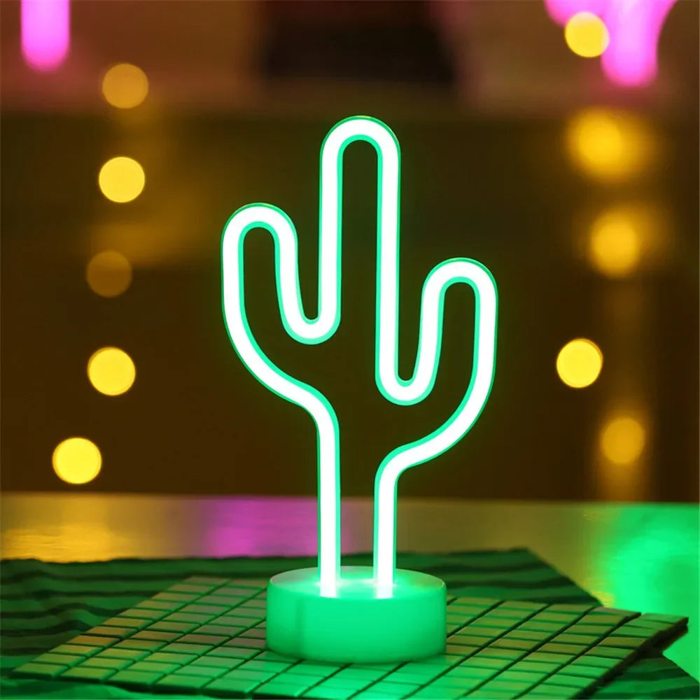 'Flamingo & Cactus' Sign