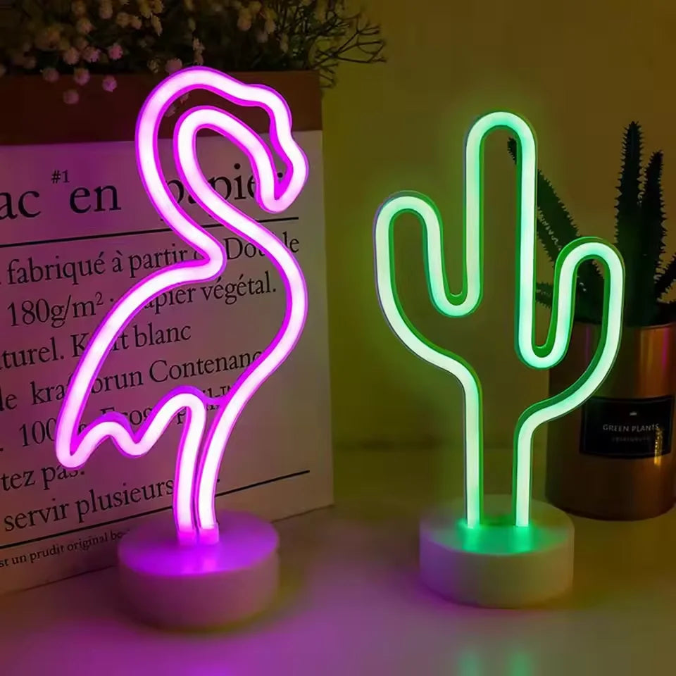 'Flamingo & Cactus' Sign