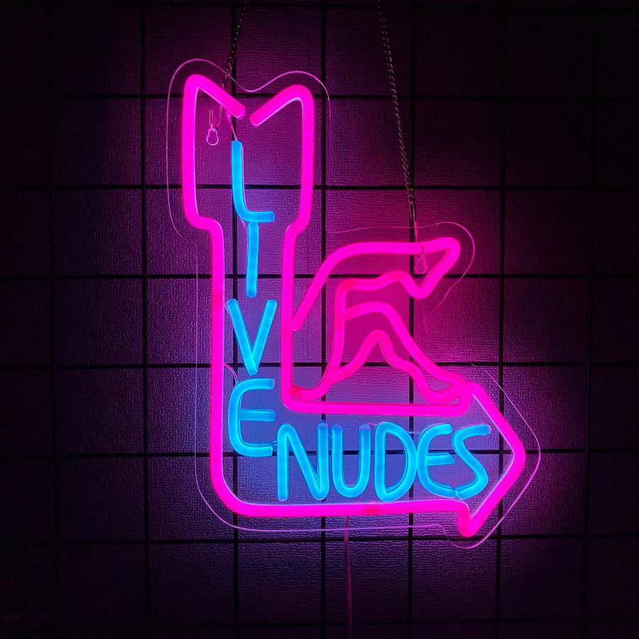 ‘ Live Nudes’ Sign