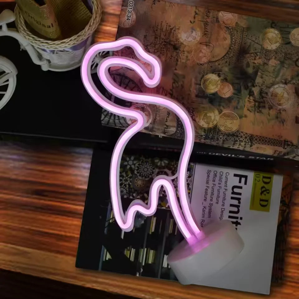 'Flamingo & Cactus' Sign