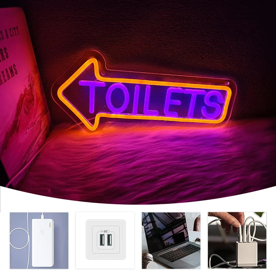 'Toilets' Sign