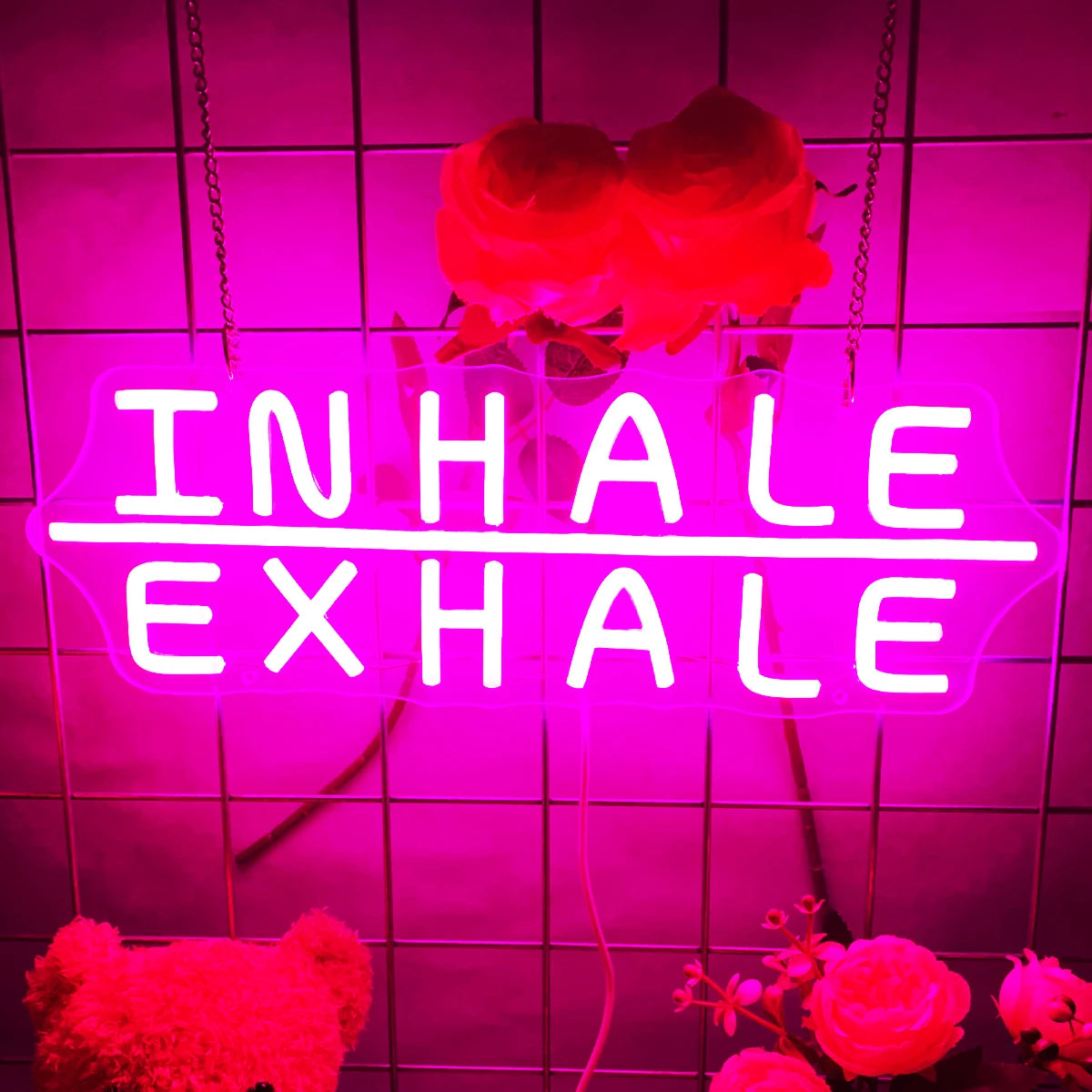'INHALE EXHALE' Sign